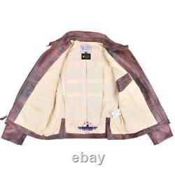 FiveStar Leather Crusader Distressed Brown Steerhide Jacket