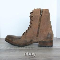 Freebird By Steven FM OAKS Distressed Brown Leather Lace Up Boots Mens Size 10