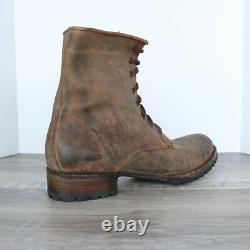 Freebird By Steven FM OAKS Distressed Brown Leather Lace Up Boots Mens Size 10