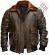 G1 Wwll Distressed Bomber Leather Jacket, Aviator Pilot Real Leather Men Jacket