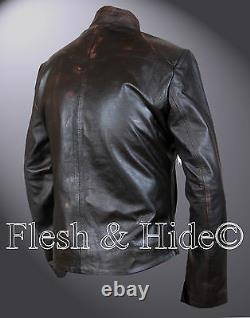 Genuine Distressed Leather Da Vinci's Demons Tom Riley Jacket