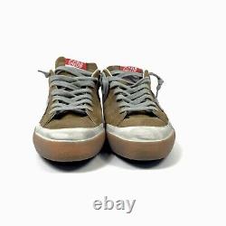 Golden Goose Superstar Distressed Suede And Leather Brown Sneakers Size 42
