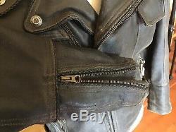 HARLEY DAVIDSON Mens Size MEDIUM Billings Distressed Leather Jacket