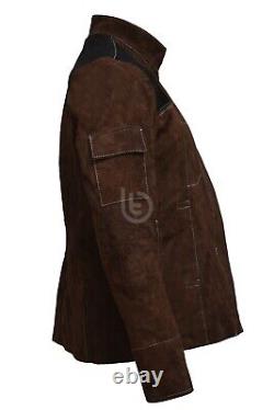 Han Solo A Star Wars Story Brown Distressed Leather Jacket