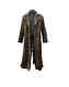 Handmade Knightmare Long Leather Coat Distressed Brown Leather Trench Coat