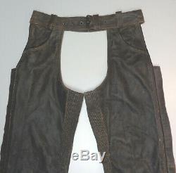 Harley Davidson Billings Distressed Brown Leather Chaps M Medium More Listed 58