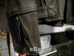 Harley Davidson Billings XL Brown Distressed Leather Jacket