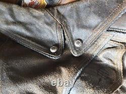 Harley Davidson?'Billings'? XXXL Brown Distressed Leather Jacket 3XL? Superb