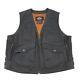 Harley Davidson Distressed Leather Vest Mens 2xl Brown