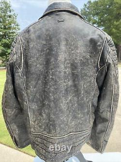 Harley Davidson Mens BLACK LABEL #1 Skull Distressed Leather Jacket 97174-17VM