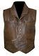 Hell On Wheels Cullen Bohannon Men's Distressed Brown Leather Vest