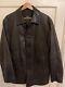Hugo Boss Leather Coat Fits (l/xl) Nappa Leather. Lovely Slight Distressed Feel