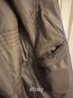 Hugo Boss Leather Coat Fits (L/XL) Nappa Leather. Lovely slight distressed feel