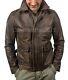 Indiana Harrison Classic Genuine Real Distressed Leather Jacket