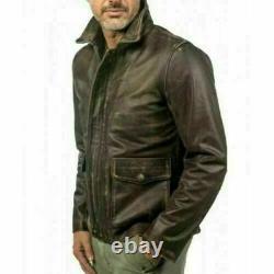 Indiana Jones Harrison Ford Classic Distressed Brown Real Leather Jacket