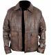Indiana Jones Harrison Ford Classic Real Distressed Brown Leather Jacket