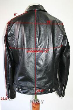 Italian Handmade Men Soft Lambskin Leather Slim Fit Jacket Brown Distressed Sz L