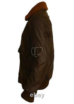 Jumanji 2 Welcome To Jungle Nick Jonas Aviator Distressed Cowhide Leather Jacket