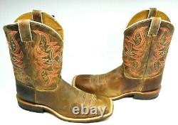 Justin Men 13 D Square Toe Bent Rail WESTERN Boot Austin Distressed MADE IN USA