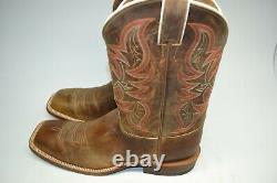 Justin Men 13 D Square Toe Bent Rail WESTERN Boot Austin Distressed MADE IN USA