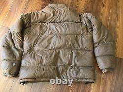 Kuhl Alf 700 Down Puffer Jacket Jasje Mens Size Med Brown Distressed Look Coat