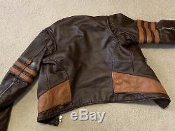 Legacy Distressed Logan X1 wolverine jacket made in USA by vanson leathers 38R