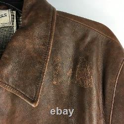 Levis Vintage Clothing Leather Jacket Mens XL Brown Green Distressed NWT $1,200