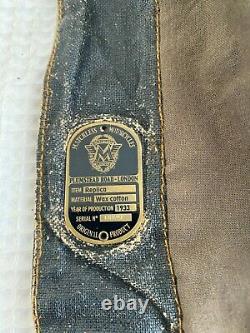 MATCHLESS Mens Jacket Large LTD Edition Waxed Cotton DISTRESSED Replica 1933