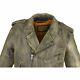 Mens Distressed Brown Leather Motorcycle Jacket With Concealed Pockets Uda95