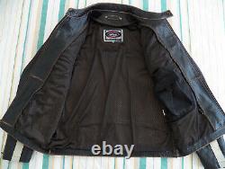 MENS River Road Hoodlum Cafe Racer JACKET Size 40 50 M Brown Leather Motorcycle