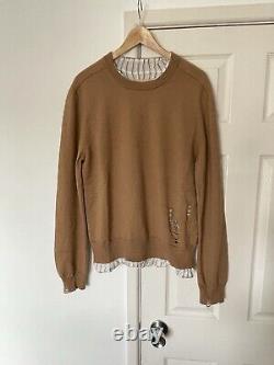 Maison Margiela Distressed Camel Jumper