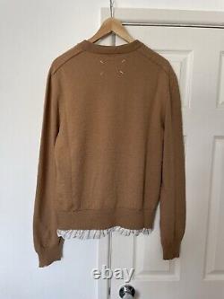 Maison Margiela Distressed Camel Jumper