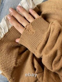 Maison Margiela Distressed Camel Jumper