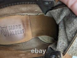 Mark Albert Boots Outrider Boot Waxy Distressed Size 7.5 D Mens Made in USA