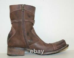 Mark Nason AMPLIFY Rock Boots Sz 10 US Distressed Brown Studded Made In Italy