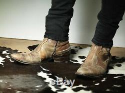 Mark Nason CORKMAN PATCHWORK Rock Boots US10 Distressed TAN (BN)