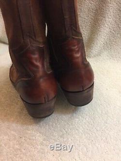 Mark Nason Dallas Mens Boots Brown Leather Distressed Caramel 67267 Size 13
