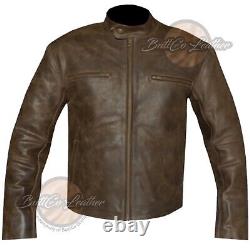 Mark Wahlberg Contraband Distressed Jacket Movie Film Coat Brown Leather Jacket