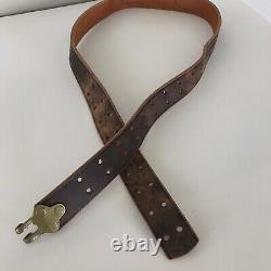 Martin Margiela 10 Mens New Leather Hook Belt L brown