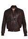Men's Aviator A-2 Flight Distressed Brown Bomber Pilot Real Leather Jacket