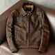 Men's Motorcycle Vintage Cafe Racer Distressed Brown Biker Real Leather Jacket