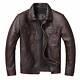 Men's Motorcycle Vintage Style Real Leather Distressed Brown Jacket Mens Jacket