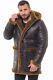 Men`s Raf Coat Brown Distressed Real Sheepskin Leather Jacket