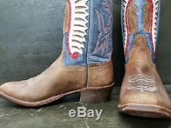 Men's Rios Of Mercedes Distressed Bison with Indian Chief Inlay work 9D