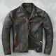 Men's Vintage Distessed New Stylish Cafe Racer Distressed Real Leather Jacket
