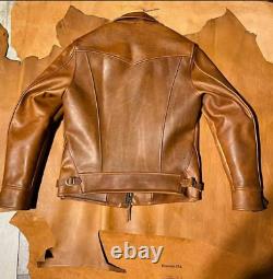 Men's Vintage Leather Jacket, Brown Distressed Leather Jacket-Fashionable