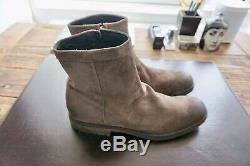 Mens Authentic Dirk Bikkembergs Distressed Leather Boots Size 45-12