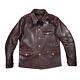 Mens Brakeman Jacket Tea Core Cowhide Distressed Leather Japanese Vintage Style