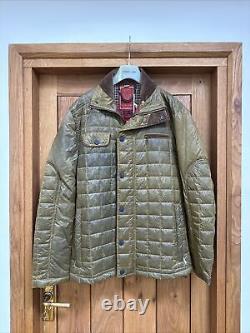 Mens English Utopia Padded Distressed Look Jacket Large. RRP 400 £125