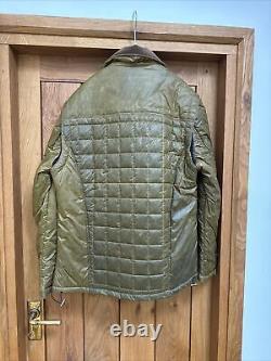 Mens English Utopia Padded Distressed Look Jacket Large. RRP 400 £125